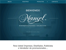 Tablet Screenshot of mansel.com.mx